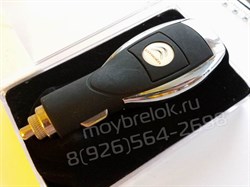 Зарядка Ситроен в прикуриватель USB, черная - фото 17720