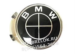 Колпачки в диск БМВ (65/68 мм) черно-черные - фото 22892