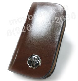 Ключница МГ коричневая на молнии - фото 23528