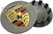 Колпачки в диск Порше 77 мм графит (cayenne, panamera, 911 и др) / (кат.7P5601149E)