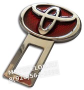 Заглушки Тойота в ремень безопасности, 2шт (3D-тип, металл), пара