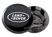 Колпачки в диск Лэнд Ровер (62/50 мм) черные с окантовкой хром / (кат.BH1M-37190-AB)