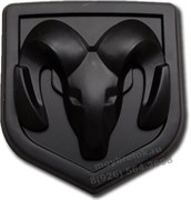 Эмблема Додж 67x62 мм (черн) капот / багажник