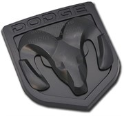 Эмблема Додж 85x80 мм (пластик, черн) капот / багажник