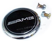 Эмблема Мерседес AMG на капот / 62 мм