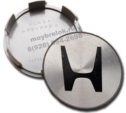 Колпачки в диск Хонда (69/65 мм) хром эмблема без окантовки / (кат.44732-SX0-J010)
