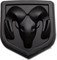 Эмблема Додж 67x62 мм (черн) капот / багажник - фото 25600