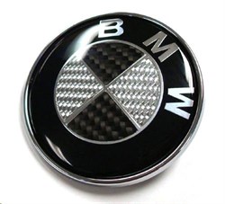 Эмблема БМВ карбон (64 мм), на двустороннем скотче EM.BMW.64.Carbon - фото 18814