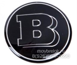 Эмблема Мерседес Brabus на 3М скотче (75 мм) EM.Mercedes.75.3M.Brabus - фото 19247