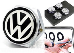 Болты Фольксваген черн. крепления на гос. номер (набор), шестигр. NOM.Scr.VW.bk - фото 19285