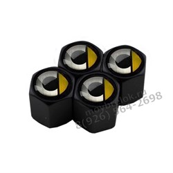Колпачки на ниппель Смарт (желт, шестигр.-черн) комплект 4шт CAP.Smart.HexB.yel - фото 20436