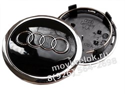 Колпачки в диск Ауди 69/59 мм / (кат.4B0601170A), черные WHL.Audi.69-59.BK - фото 20954