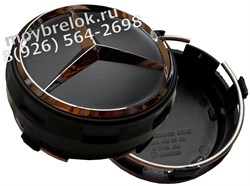 Колпачки в диск Мерседес AMG (75 мм) бочки черные/ (кат.A00040009009283) WHL.Mercedes.AMG.BG.bk - фото 21035