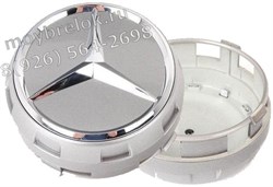 Колпачки в диск Мерседес AMG (75 мм) бочки серые / (кат.A00040009009790 ) WHL.Mercedes.AMG.BG.gry - фото 21036