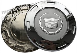 Колпачки в диск Кадиллак Escalade 202/186 мм серебро / (кат.9597950) WHL.Cadillac.Escalade.202-186.bk - фото 21053