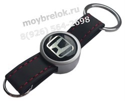 Брелок Хонда для ключей кожаный ремешок (rm2) K.RM2.Honda - фото 21250