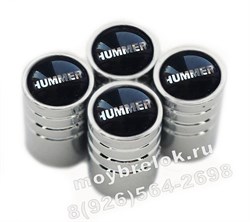 Колпачки на ниппель Хаммер (черн.фон, цилиндр) комплект 4шт CAP.Hummer.Rnd.bk - фото 21675