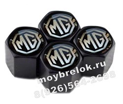 Колпачки на ниппель МГ (черн.фон, шестигр.-черн) комплект 4шт CAP.MG.HexB.bk - фото 21835