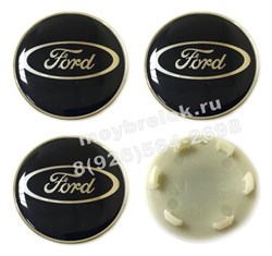 Колпачки в диск Форд 53/52 мм синие WHL.Ford.62-53.bu - фото 23117