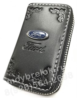 Ключница Форд черная на молнии CAS.IN.ford.bk - фото 23475