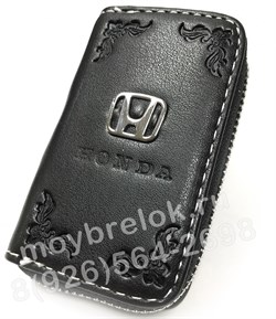 Ключница Хонда черная на молнии CAS.IN.honda.bk - фото 23486
