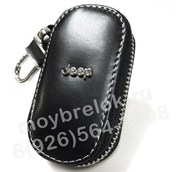 Ключница Джип черная овальная на молнии CAS.IN.jeep.bk.rnd - фото 23501