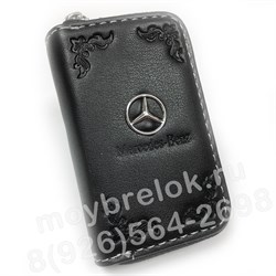 Ключница Мерседес черная на молнии CAS.IN.Mercedes.bk - фото 23518