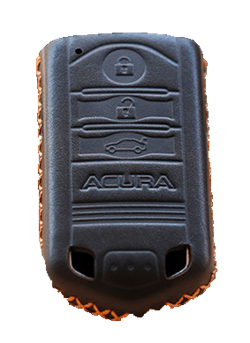 Чехол для смарт ключа Акура мягкая натуральная кожа, коричневый Cas.K3.Acura.brw - фото 24255