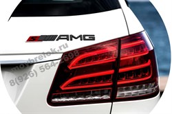Эмблема Мерседес AMG на багажник красно-черная EM.Mercedes.trnk.amg-bk.S-rd - фото 24904