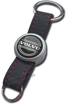 Брелок Вольво для ключей кожаный ремешок (rm2) K.RM2.Volvo - фото 25466