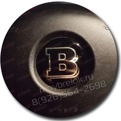 Эмблема Мерседес Brabus в руль на 3М скотче (52 мм) EM.Mercedes.52.3M.Brabus - фото 25627