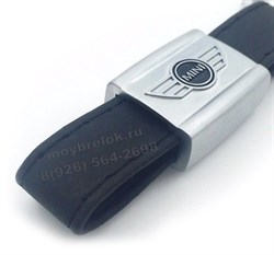 Брелок Мини Купер для ключей кожаный ремешок (rm) K.RM.Mini - фото 25655