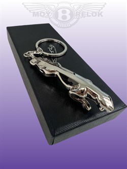 Брелок Ягуар для ключей хром 80 мм K.3.Jaguar.bg - фото 27596