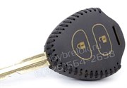 Чехол на ключ-жало Тойота Rav4 кожаный (2 кнопки, жало), черный CAS.K.Toyota.2k-key.Rav4.bk