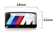 Наклейка БМВ M performance 11х19 мм (в руль) EM.bmw.M.11x19.steer