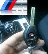 Эмблема БМВ M performance на ключ (10 мм) плоская EM.BMW.10K.M