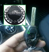 Эмблема БМВ Schnitzer на ключ (10 мм) плоская EM.BMW.10K.Schnitzer