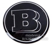 Эмблема Мерседес Brabus на 3М скотче (75 мм) EM.Mercedes.75.3M.Brabus