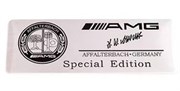 Эмблема Мерседес Affalterbach AMG черно-белая (80х30 мм) EM.Mercedes.salon.Aff.bk(80x30)