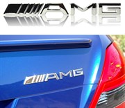 Эмблема Мерседес AMG на багажник (хром, пластик) / (кат.A0008170414) EM.Mercedes.trnk.AMG.chr.plast