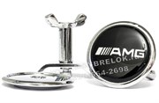 Эмблема Мерседес AMG на капот / 45 мм EM.Mercedes.45.amg