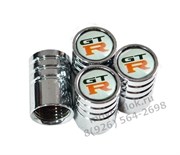 Колпачки на ниппель Ниссан GtR (бел.фон, цилиндр) комплект 4шт CAP.Nissan.Rnd.GTR.wh