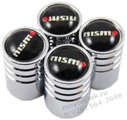 Колпачки на ниппель Ниссан Nismo (цилиндр) комплект 4шт CAP.Nissan.Rnd.Nismo