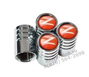 Колпачки на ниппель Ниссан Z (красн, цилиндр) комплект 4шт CAP.Nissan.Rnd.Z.red