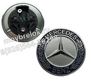 Эмблема Мерседес Бенц на капот / 55 мм, цельная, (ориг.) EM.Mercedes.55.Benz.orgn