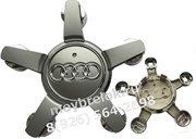 Колпачки в диск Ауди Q7 / (кат.4L0601165D), (пятилучевая звезда) серые WHL.Audi.5.Q7.gry