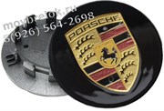 Колпачки в диск Порше Макан 65/50 мм черные WHL.Porsche.Mac.65-50.bk.BD