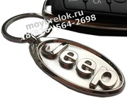Брелок Джип для ключей овальный K.3.Jeep.chr