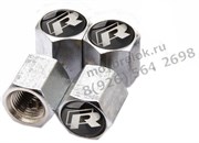 Колпачки на ниппель Фольксваген R-line (шестигр.-хром) комплект 4шт CAP.vw.Hex.R-line