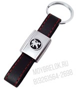Брелок Пежо для ключей кожаный ремешок (rm) K.RM.Peugeot